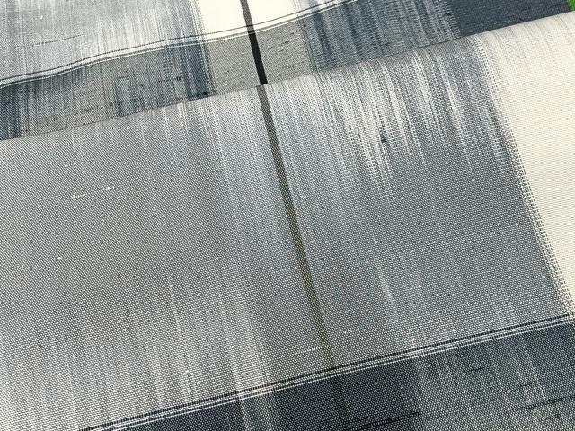 平和屋着物■上質な紬　市松文様　正絹　逸品　CABK0236ua