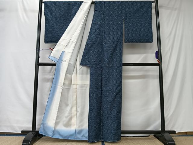 平和屋着物■上質な紬　正倉院花文　正絹　逸品　未使用　CABK0237ua