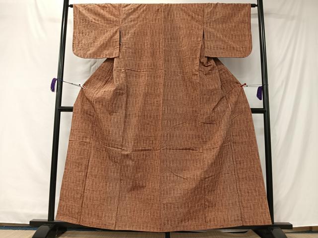 平和屋着物■上質な紬　間道　正絹　逸品　CABK0250ua
