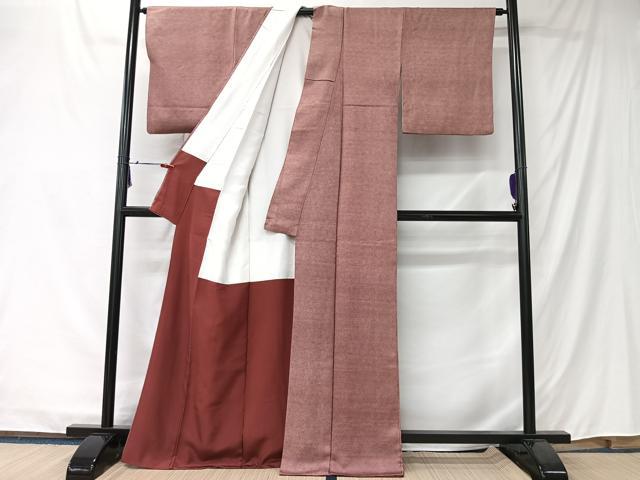平和屋着物■江戸小紋　安達一貫　鮫小紋柄　正絹　逸品　CABK0268ua