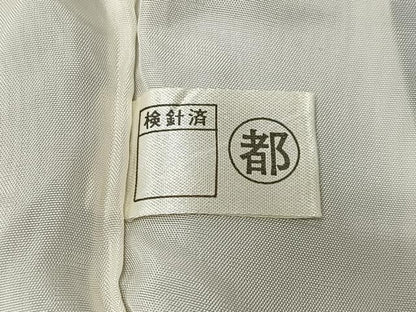 平和屋着物■豪華黒留袖　刺繍　飛鶴松文　暈し染め　金彩　正絹　逸品　CABK0272ua