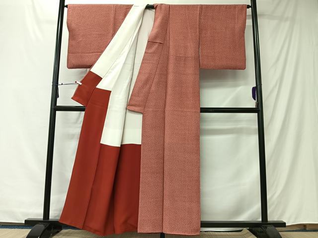 平和屋着物■小紋師　奥田長平　江戸小紋　寿　正絹　逸品　CABK0276ua
