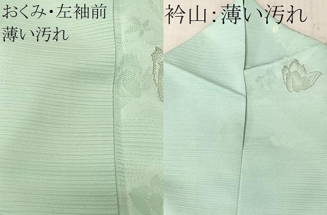 平和屋着物■上質な小紋　寿光織　絞り　舞花文　金糸　正絹　逸品　CABK0278ua