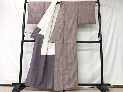 平和屋着物■江戸小紋　竹並び　正絹　逸品　CABK0280ua