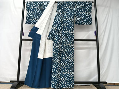平和屋着物■上質な小紋　舞葉文　正絹　逸品　CABK0283ua