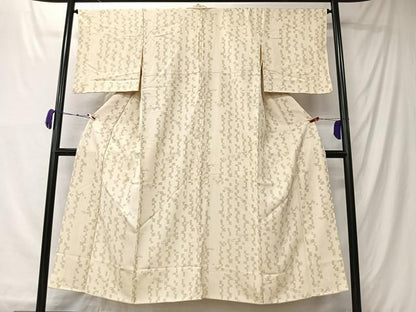 平和屋着物■上質な小紋　抽象文様　正絹　逸品　CABK0289ua