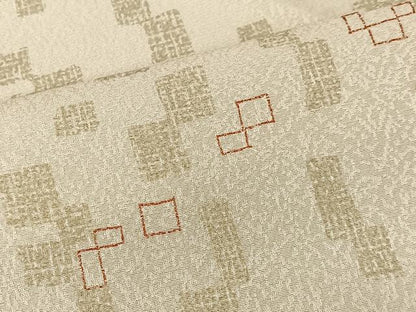 平和屋着物■上質な小紋　抽象文様　正絹　逸品　CABK0289ua