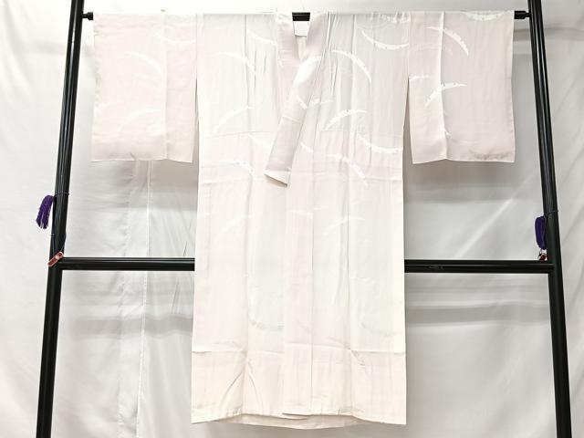 平和屋着物■長襦袢　袷　雪芝地紋　暈し染め　正絹　逸品　CABK0290ua