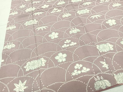 平和屋着物■訪問着　花青海波　正絹　逸品　CABK0297ua
