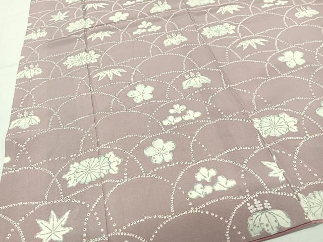 平和屋着物■訪問着　花青海波　正絹　逸品　CABK0297ua