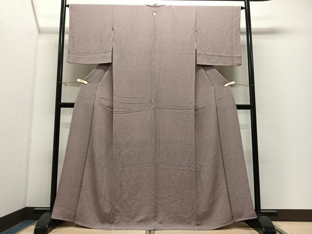 平和屋着物■江戸小紋　鮫小紋柄　鬼しぼ縮緬　正絹　逸品　CABK0299ua