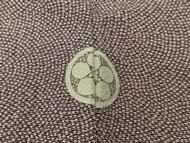 平和屋着物■江戸小紋　鮫小紋柄　鬼しぼ縮緬　正絹　逸品　CABK0299ua