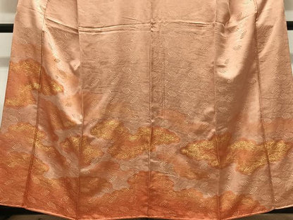 平和屋着物■訪問着　地紙雲取り文　金彩　正絹　逸品　未使用　CABK0303ua