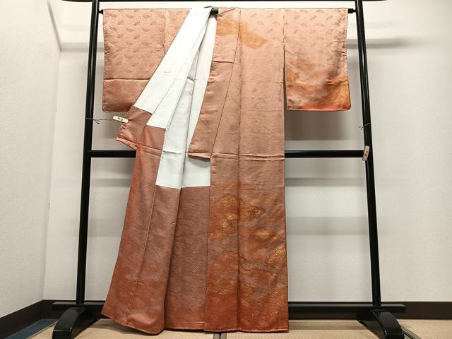 平和屋着物■訪問着　地紙雲取り文　金彩　正絹　逸品　未使用　CABK0303ua