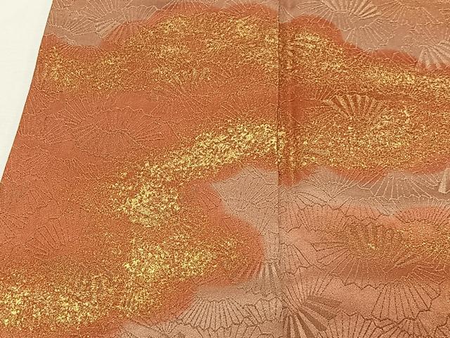 平和屋着物■訪問着　地紙雲取り文　金彩　正絹　逸品　未使用　CABK0303ua