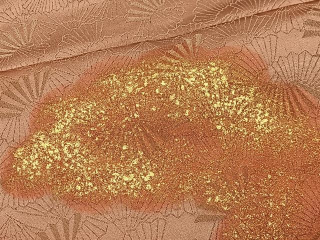平和屋着物■訪問着　地紙雲取り文　金彩　正絹　逸品　未使用　CABK0303ua