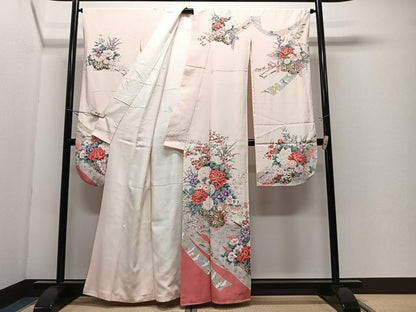 平和屋着物■豪華振袖　花車文　金彩　正絹　逸品　CABK0304ua