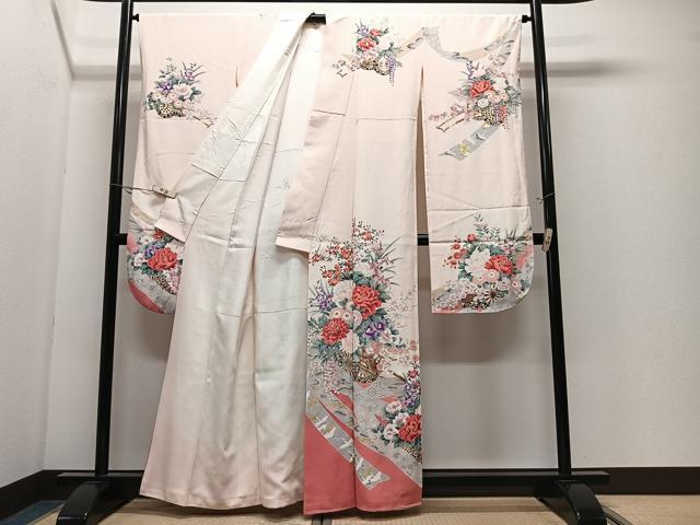 平和屋着物■豪華振袖　花車文　金彩　正絹　逸品　CABK0304ua