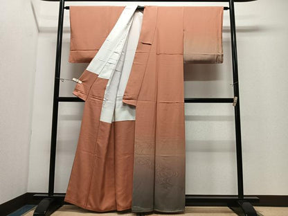 平和屋着物■訪問着　流水地紋　暈し染め　正絹　逸品　CABK0308ua
