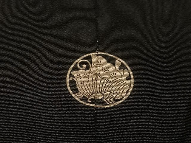 平和屋着物■豪華黒留袖　駒刺繍　流水地紙花鳥文　金彩　正絹　逸品　CABK0309ua