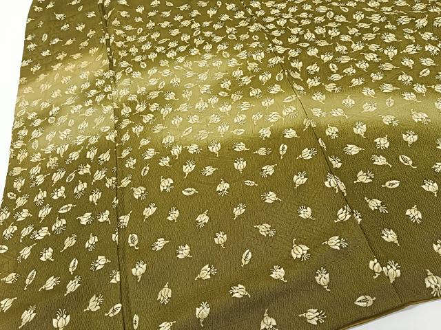 平和屋着物■訪問着　舞花文　暈し染め　正絹　逸品　CABK0323ua