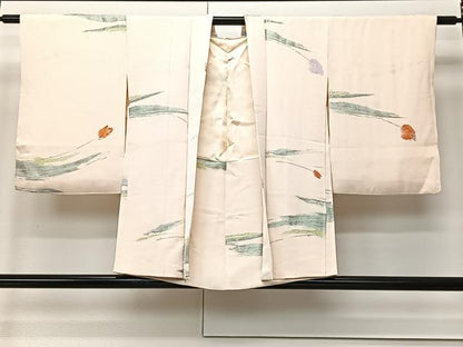 平和屋着物＃羽織 寿光織 抽象文様 金銀糸 正絹 逸品 CABK0352ua