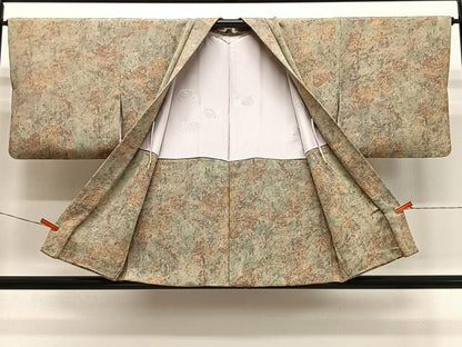 平和屋着物＃羽織 霞文 鬼しぼ縮緬 正絹 逸品 CABK0360ua