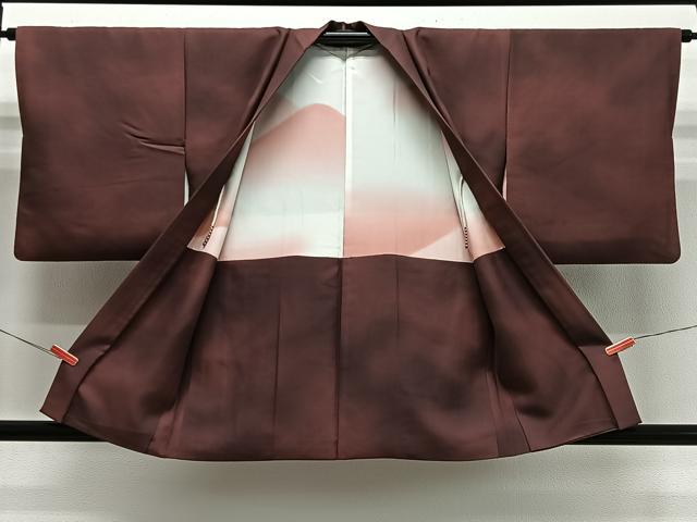 平和屋着物＃羽織 霞文 暈し染め 正絹 逸品 CABK0361ua