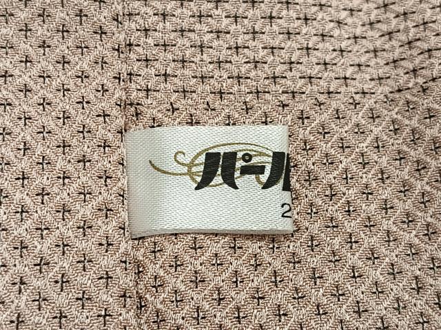 平和屋着物＃道行コート　草花丸文　ロング丈　正絹　逸品　未使用　CABK0380ua