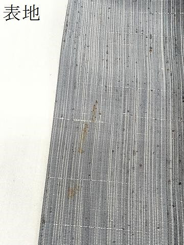 平和屋着物＃道中着　単衣　ぜんまい紬　間道　ロング丈　正絹　逸品　CABK0384ua