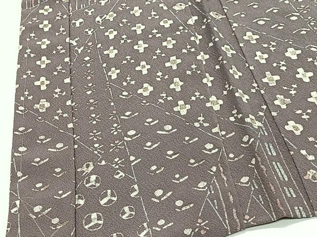 平和屋着物＃羽織 ろうけつ染め 幾何学花文 正絹 逸品 未使用 CABK0387ua