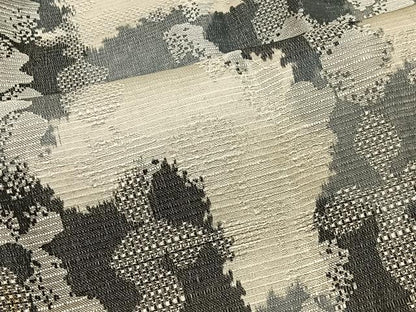 平和屋着物＃道中着　紬地　霞文　正絹　逸品　CABK0394ua