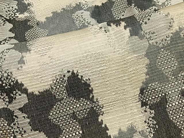 平和屋着物＃道中着　紬地　霞文　正絹　逸品　CABK0394ua