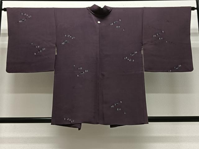 平和屋着物＃羽織　寿光織　大名行列　金糸　正絹　逸品　CABK0395ua