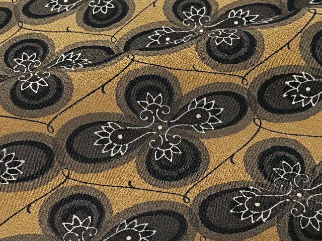 平和屋着物＃羽織　幾何学花文　正絹　逸品　CABK0396ua
