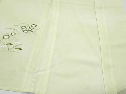 平和屋着物＊夏物　訪問着　絽　草花文　暈し染め　正絹　逸品　CABK0409th