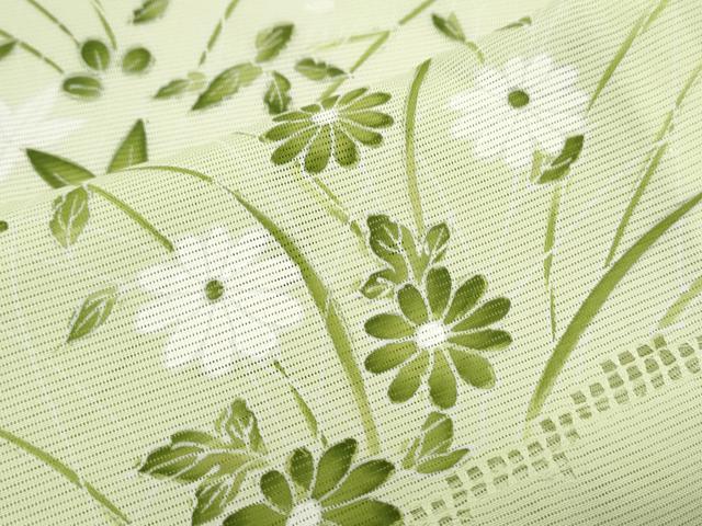平和屋着物＊夏物　訪問着　絽　草花文　暈し染め　正絹　逸品　CABK0409th