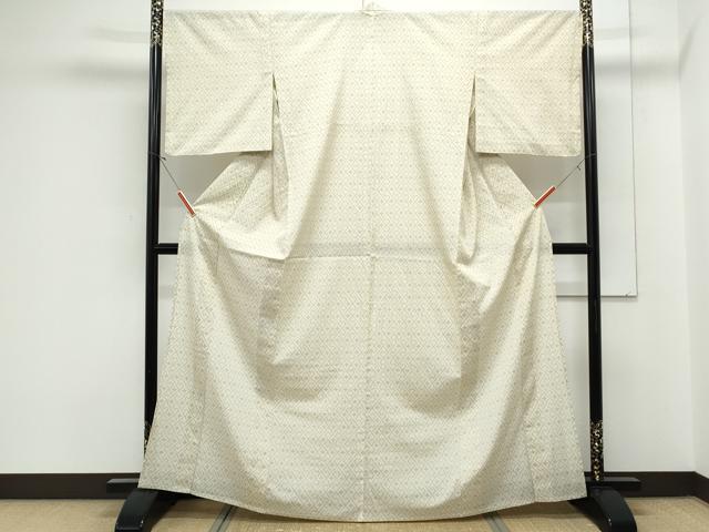平和屋着物＊夏物　夏塩沢絣　吉祥文　東レシルック　CABK0429th