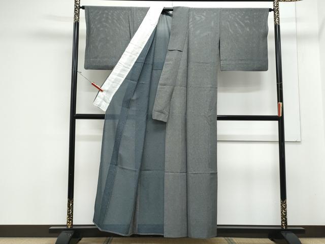 平和屋着物＊夏物　江戸小紋　絽　鮫小紋柄　正絹　逸品　CABK0432th