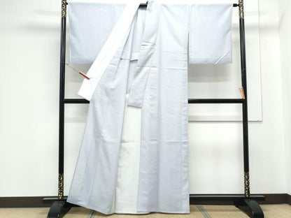平和屋着物＊夏物　色無地　絽　卯の花色　洗える着物　CABK0448th