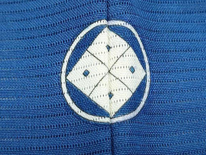 平和屋着物＊夏物　色無地　絽　瑠璃紺色　正絹　逸品　CABK0452th
