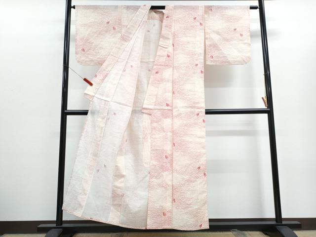 平和屋着物＊夏物　小紋　芝草文　CABK0464th