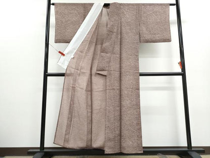 平和屋着物＊夏物　江戸小紋　絽　露芝文　さんび謹製　反端付き　洗える着物　CABK0473th