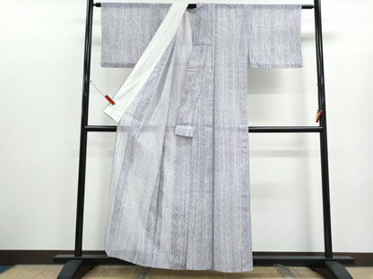 平和屋着物＊夏物　小紋　絽　縞　洗える着物　CABK0474th