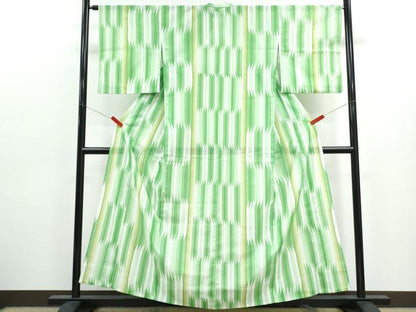 平和屋着物＊夏物　小紋　絽　吉祥間道　洗える着物　CABK0478th