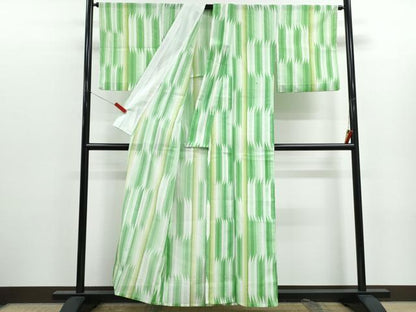 平和屋着物＊夏物　小紋　絽　吉祥間道　洗える着物　CABK0478th