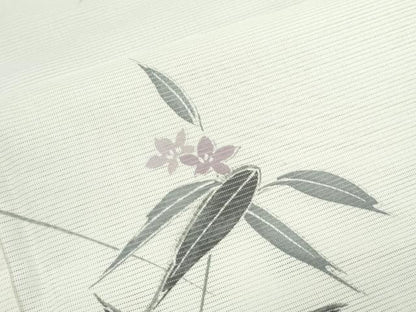 平和屋着物＊夏物　小紋　絽　草花文　洗える着物　CABK0480th