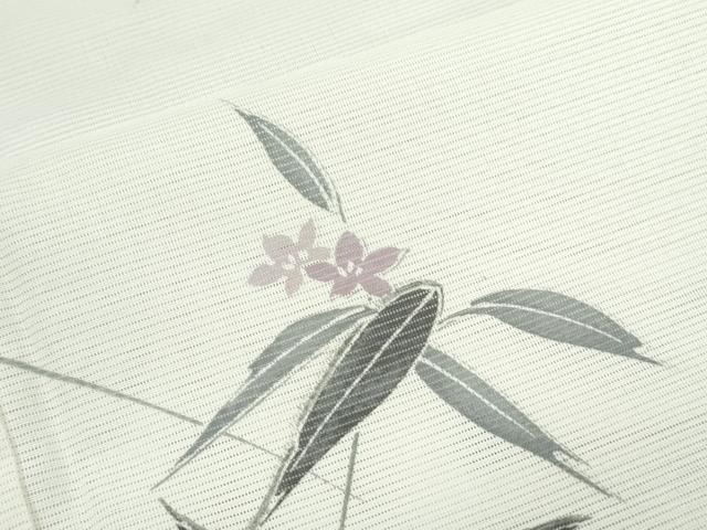 平和屋着物＊夏物　小紋　絽　草花文　洗える着物　CABK0480th