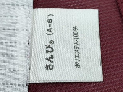 平和屋着物＊夏物　色無地　絽　葡萄色　さんび謹製　洗える着物　CABK0482th