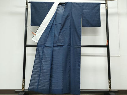 平和屋着物＊夏物　小紋　紗　草花文　CABK0489th